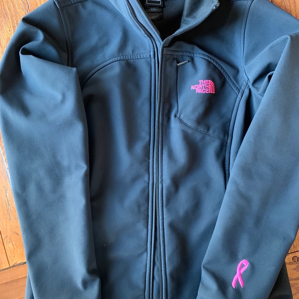 The north face apex bionic pink ribbon jacket